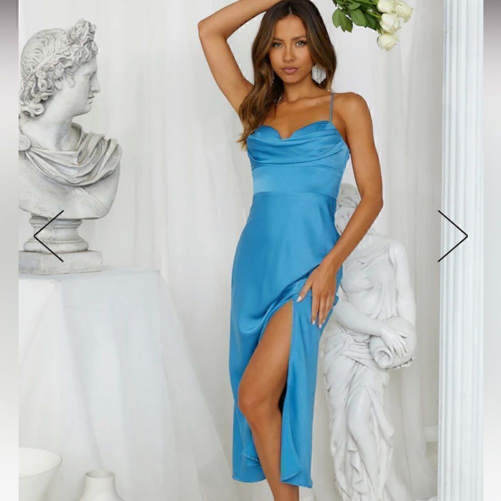 Formal Ready Maxi Dress Blue - Picture 2 of 8